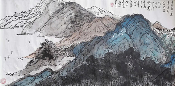 张洪济作品8《远看山水美 近看家更美》